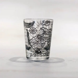 Ys World Map Shot Glass