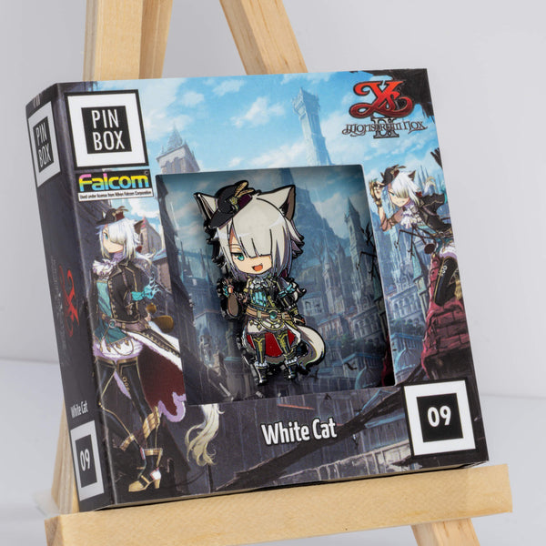 Ys 09 Pin - White Cat