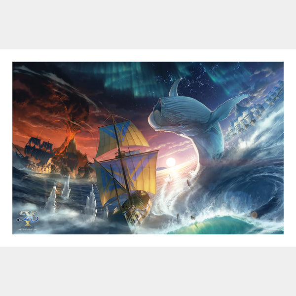 Obelia Bay - Nihon Falcom Ys X Limited Art Print - Pin Box Giclée