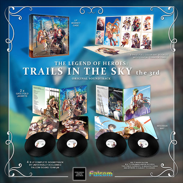 The Legend of Heroes: Trails In The Sky the 3rd Original Soundtrack 4xLP