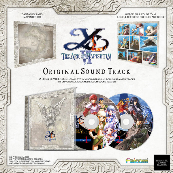 Ys VI: The Ark of Napishtim Original Soundtrack CD